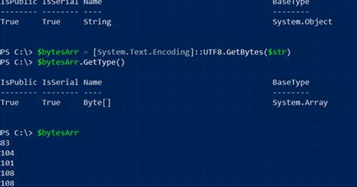 Creating Byte[] in Powershell