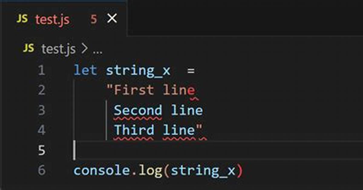 Creating Multiline Strings in Javascript