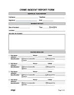 Crime Report Form