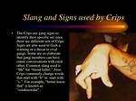 Crip Slang