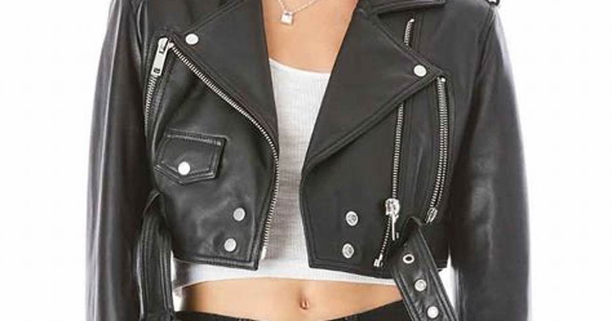 Crop Leather Jacket