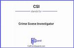 Csi Full Form