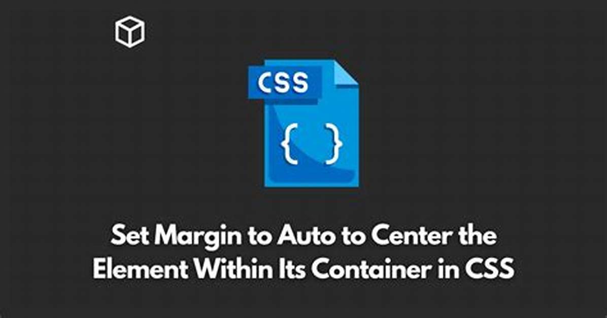 Css: Center Element Within a Element