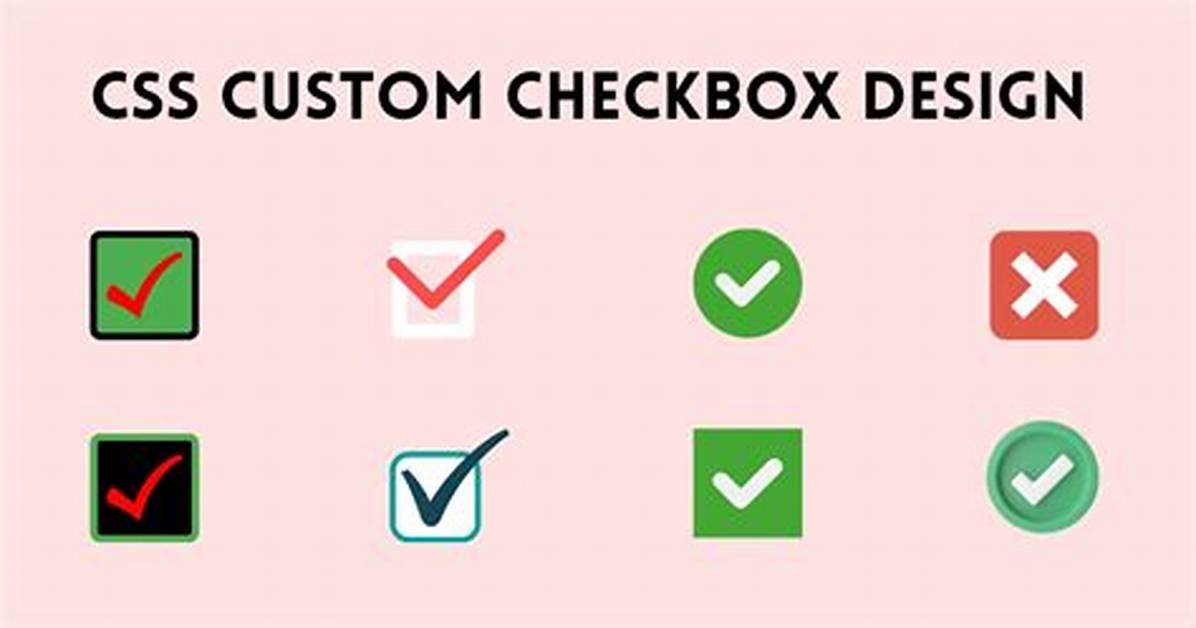 Css Checkbox Input Styling