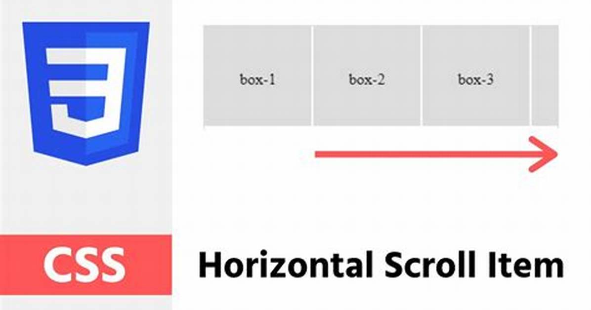 Css Horizontal Scroll