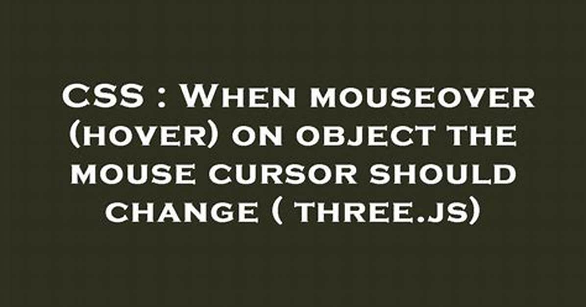 Css Hover Vs. Javascript Mouseover [Closed]