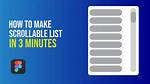 Css How to Make Scrollable List