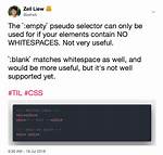 Css Selector for Empty or Whitespace