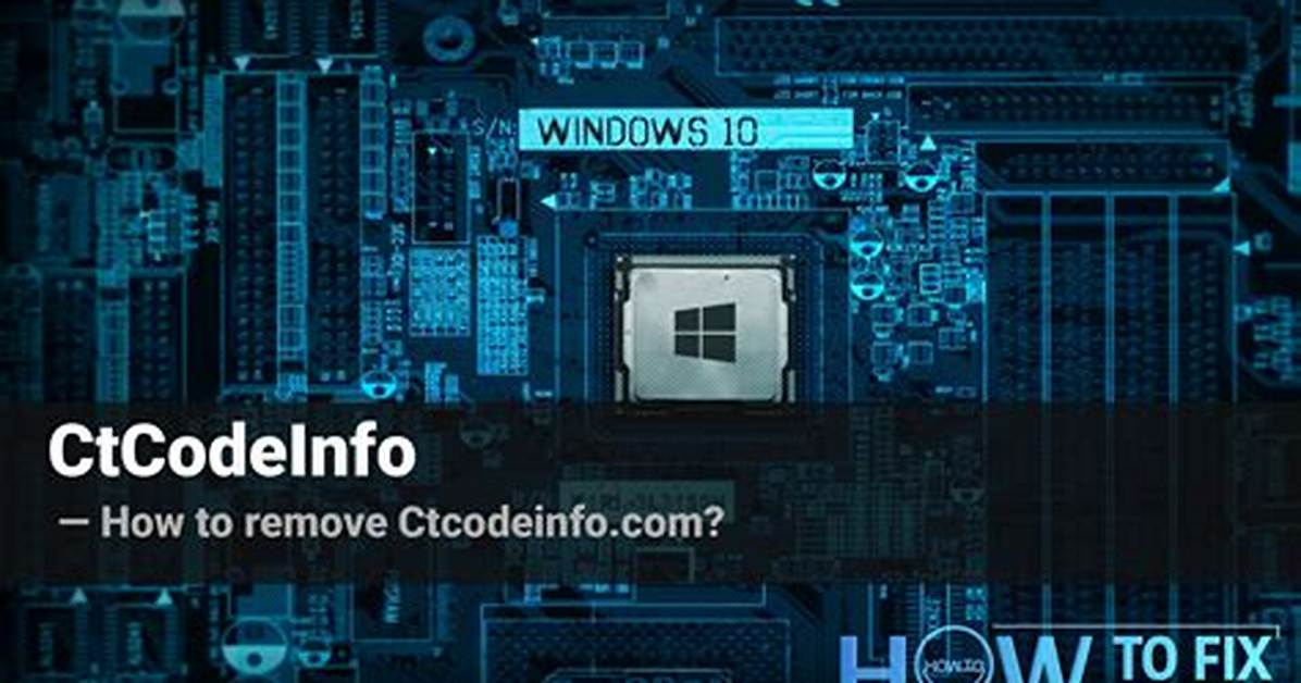 Ctcodeinfo Browser Hijacker Removal Instructions
