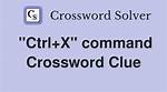 Ctrl+V Command Crossword Clue