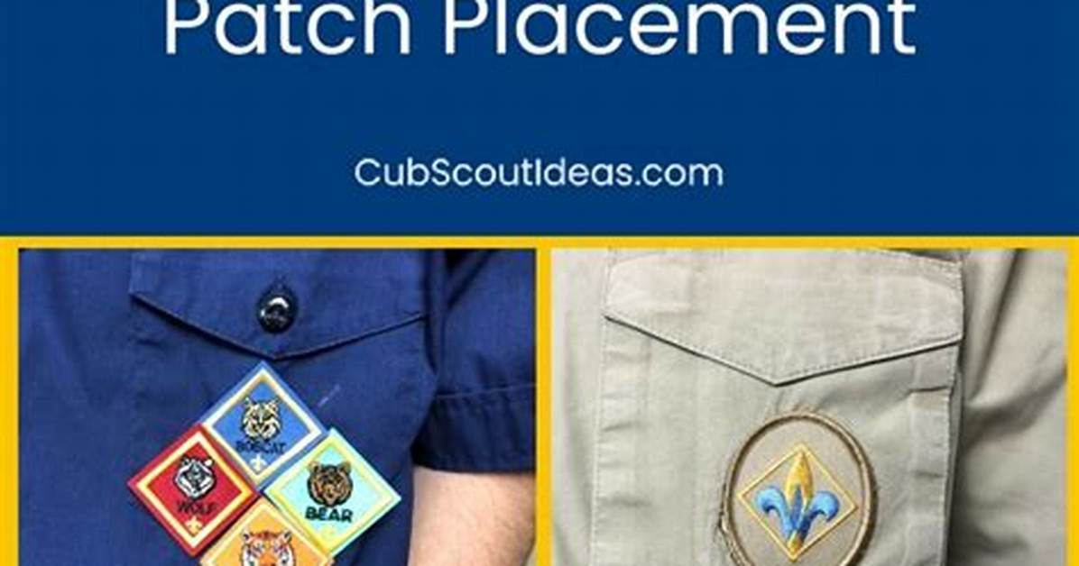 Cub Scout Patch Placement