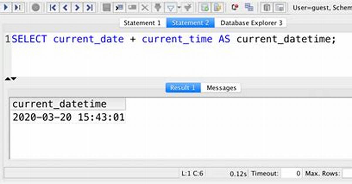 Current Date Sql