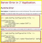 Customerrors Mode="Off"