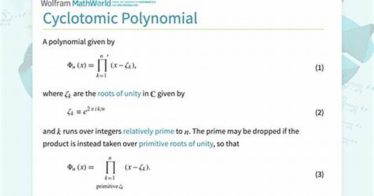 Cyclotomic Polynomial