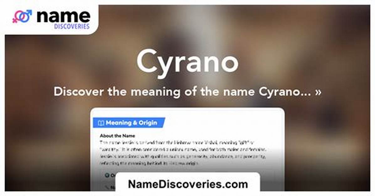 Cyrano Meaning