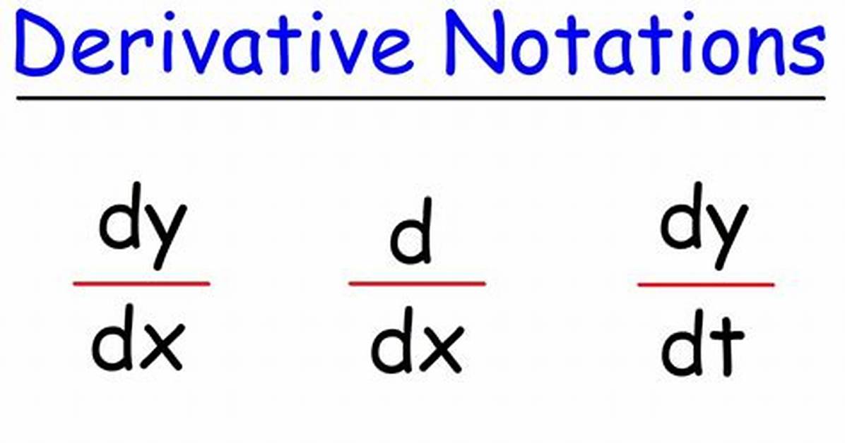 D/Dx Notation Explanation Please?