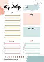Daily Planner Template