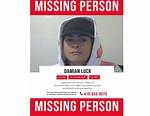 Damian Luck Missing Person Oakland, Ca, in Desperate Search for Damian Luck