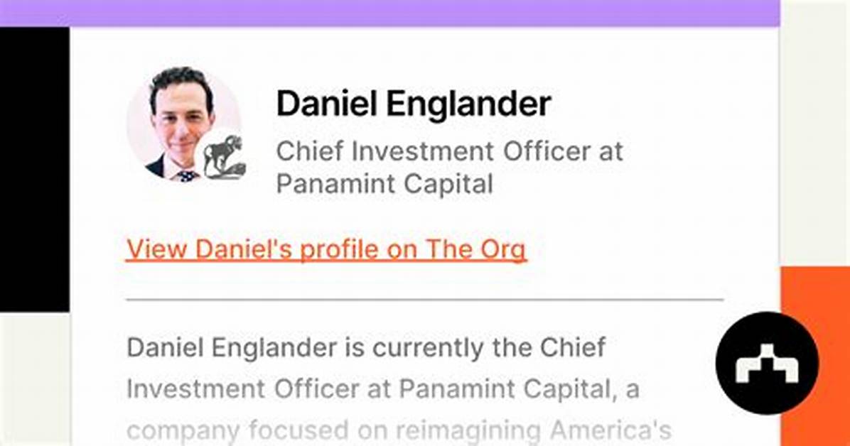 Daniel Englander Net Worth