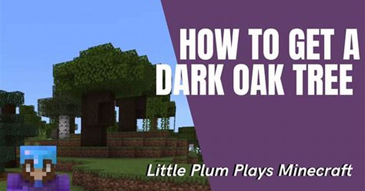 Dark Oak Tree Minecraft