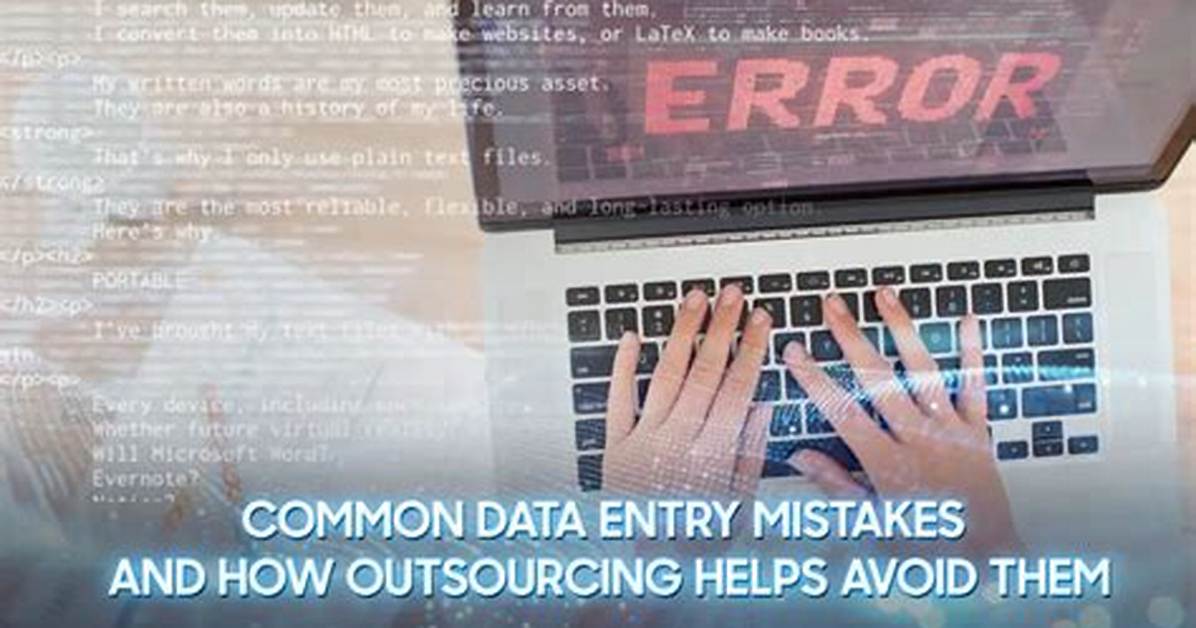 Data-Entry Mistake