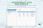 ___ Date (Assignment's Deadline)