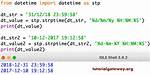 Datetime Strptime in Python