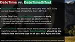 Datetime vs Datetimeoffset