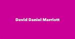 David Daniel Marriott