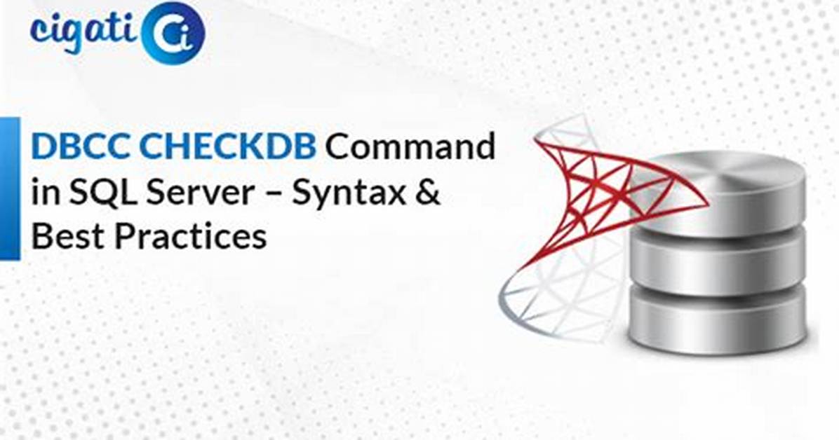 Dbcc Checkdb