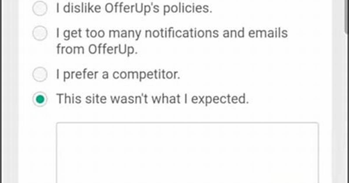 Deactivate Offerup