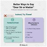Dear ___ or Madam. ..