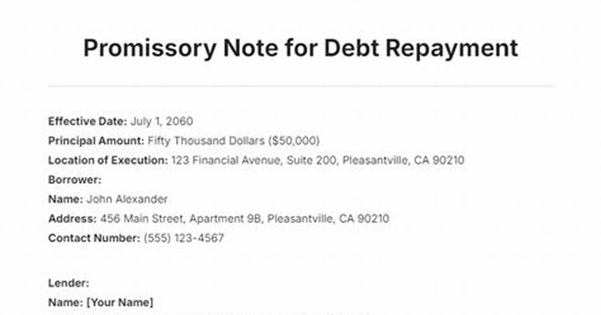 Debtor's Note