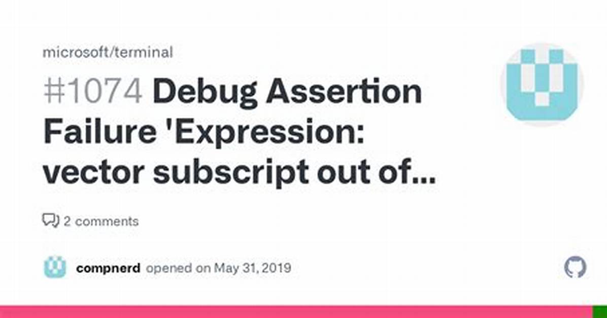 Debug Assertion Failed. C++ Vector Subscript out of Range