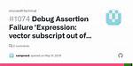 Debug Assertion Failed. C++ Vector Subscript out of Range