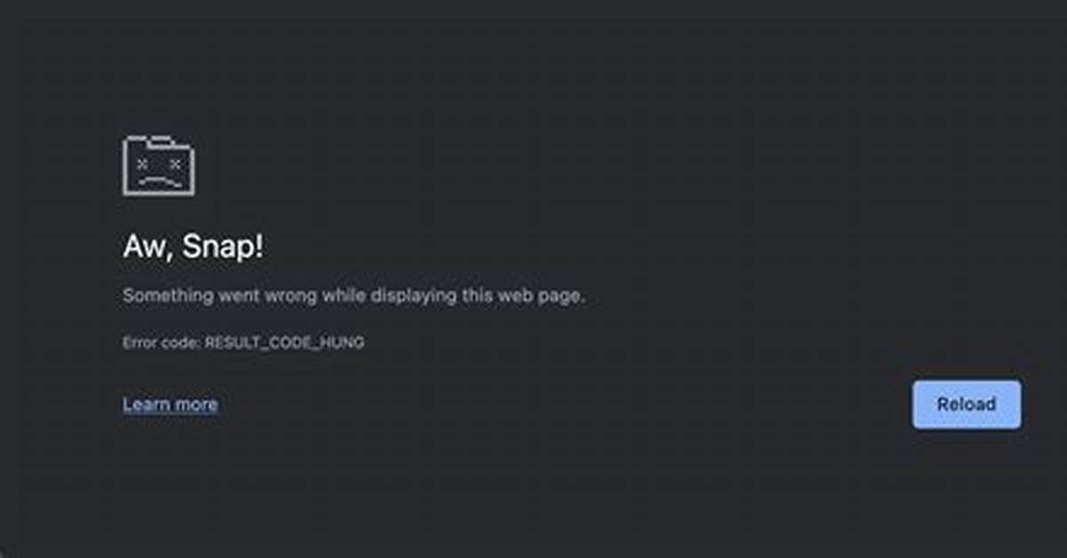 Debug "Aw, Snap!" Error in Chrome
