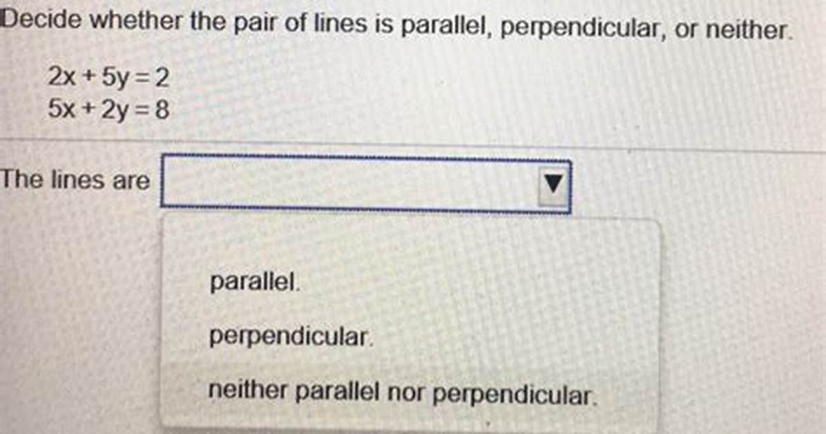Decide Whether Two Lines Are Parallel