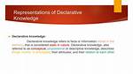 Declarative Knowledge