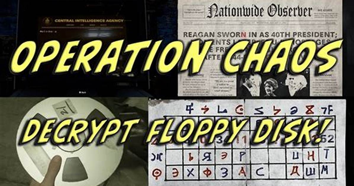 Decrypt Floppy Disk Code Guide from Desperate Measures
