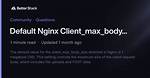 Default Nginx Client_Max_Body_Size