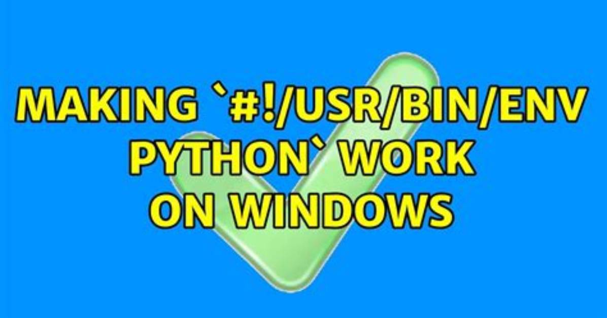 Default to Python3 for '/Usr/Bin/Env Python'