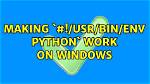 Default to Python3 for '/Usr/Bin/Env Python'