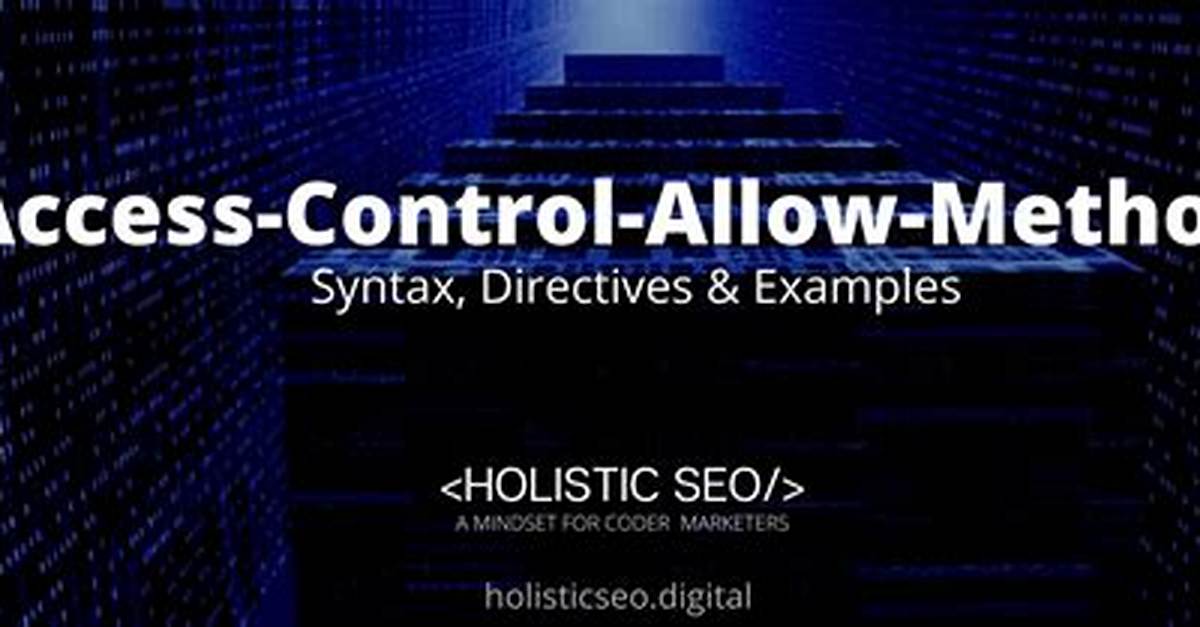 Default Value for Access-Control-Allow-Methods