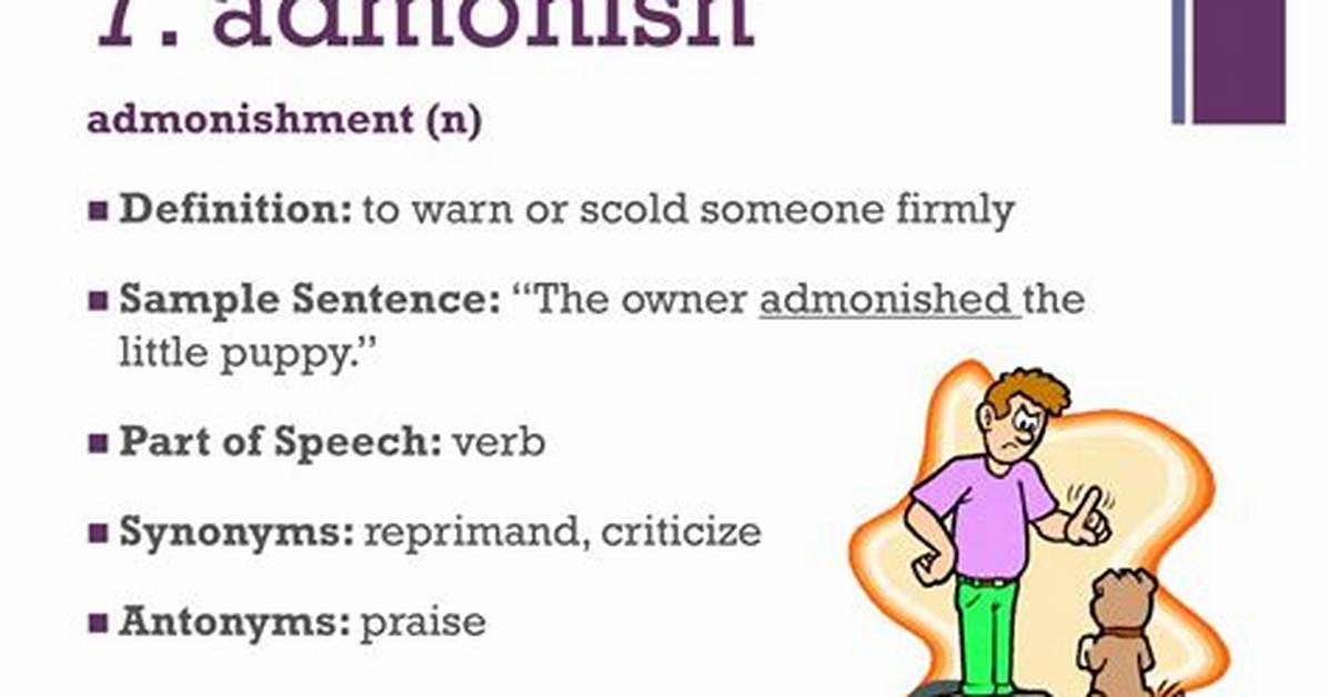 Define Admonish