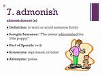 Define Admonish