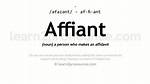 Define Affiant