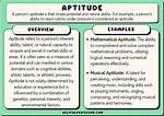 Define Aptitude