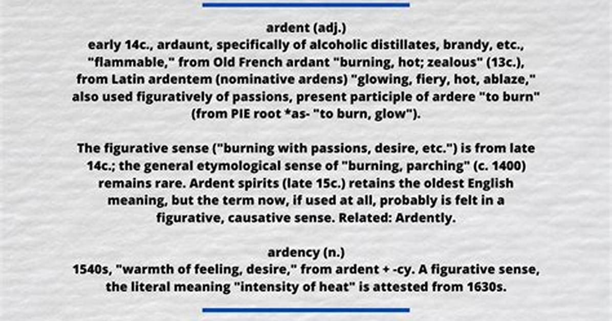 Define Ardent