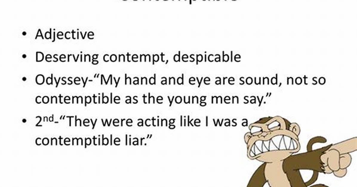 Define Contemptible
