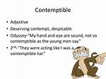 Define Contemptible